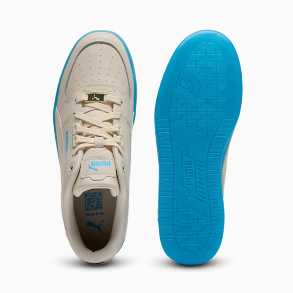 Sneakers PUMA Caven 2.0 Lux Gum Homme, Alpine Snow-Alpine Snow-Team Light Blue, extralarge